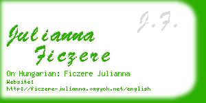 julianna ficzere business card